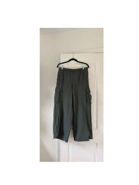 Lululemon Cargo Wide Leg Pants Olive Green Utility Pocket Streetwear Pants